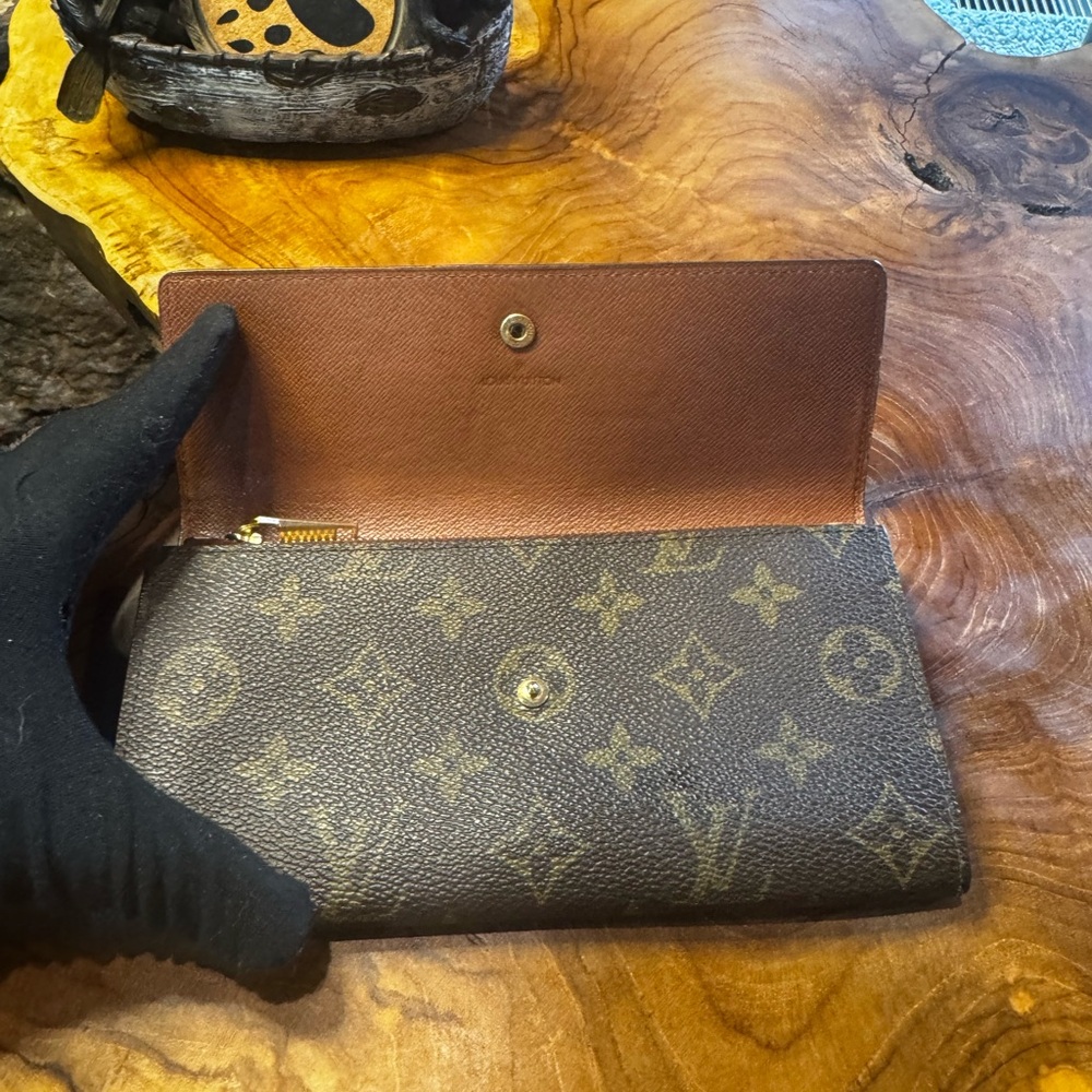 Louis Vuitton monogram long Sarah wallet vintage  Preloved - Picture 6 of 16